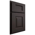 Shiloh Cabinetry Partial Overlay Hamlin Poplar Plain Cut Carbon Door