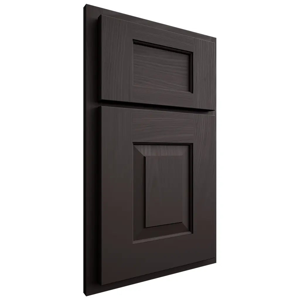 Shiloh Cabinetry Partial Overlay Hamlin Poplar Plain Cut Carbon Door