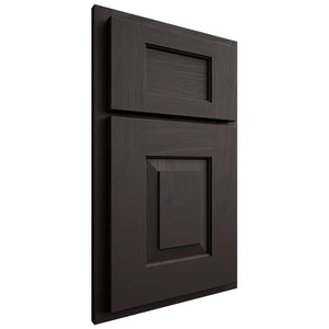 Shiloh Cabinetry Partial Overlay Hamlin Poplar Plain Cut Carbon Door