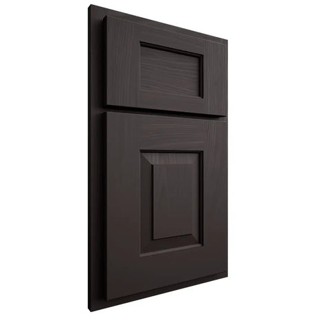 Shiloh Cabinetry Partial Overlay Hamlin Poplar Plain Cut Carbon Door