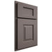 Shiloh Cabinetry Partial Overlay Hamlin Poplar Plain Cut Heatherstone Door