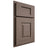 Shiloh Cabinetry Partial Overlay Hamlin Poplar Plain Cut River Rock Door
