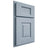 Shiloh Cabinetry Partial Overlay Hamlin Poplar Plain Cut Sky Door