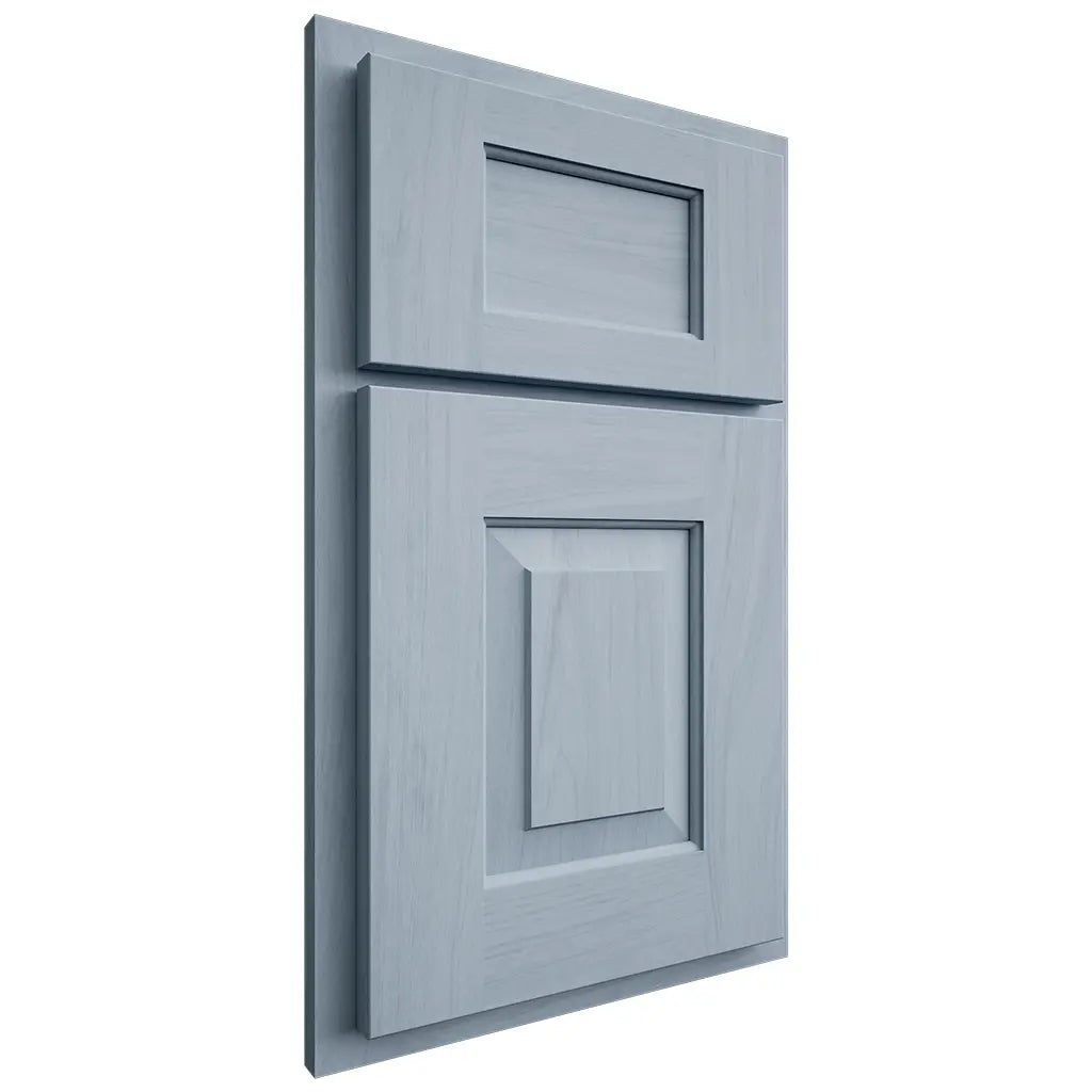 Shiloh Cabinetry Partial Overlay Hamlin Poplar Plain Cut Sky Door