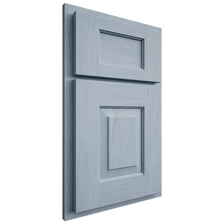 Shiloh Cabinetry Partial Overlay Hamlin Poplar Plain Cut Sky Door