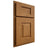 Shiloh Cabinetry Partial Overlay Hamlin Red Oak Plain Cut Autumn Door