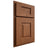 Shiloh Cabinetry Partial Overlay Hamlin Red Oak Plain Cut Braun Door