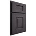 Shiloh Cabinetry Partial Overlay Hamlin Red Oak Plain Cut Harbor Door