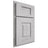 Shiloh Cabinetry Partial Overlay Hamlin Walnut Plain Cut Stratus Door