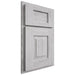 Shiloh Cabinetry Partial Overlay Hamlin Walnut Plain Cut Stratus Door