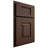 Shiloh Cabinetry Partial Overlay Hamlin White Oak Plain Cut Braun Door