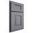Shiloh Cabinetry Partial Overlay Hamlin White Oak Plain Cut Cadet Door