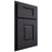 Shiloh Cabinetry Partial Overlay Hamlin White Oak Plain Cut Harbor Door