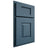 Shiloh Cabinetry Partial Overlay Hamlin White Oak Plain Cut Hudson Door