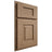 Shiloh Cabinetry Partial Overlay Hamlin White Oak Plain Cut Natural Door