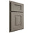 Shiloh Cabinetry Partial Overlay Hamlin White Oak Plain Cut Thyme Door