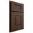Shiloh Cabinetry Partial Overlay Hamlin White Oak Quarter Sawn Braun Door