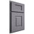 Shiloh Cabinetry Partial Overlay Hamlin White Oak Quarter Sawn Cadet Door