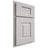 Shiloh Cabinetry Partial Overlay Hamlin White Oak Quarter Sawn Cotton Door