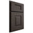 Shiloh Cabinetry Partial Overlay Hamlin White Oak Quarter Sawn Creekside Door