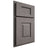 Shiloh Cabinetry Partial Overlay Hamlin White Oak Quarter Sawn Flagstone Door