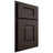 Shiloh Cabinetry Partial Overlay Hamlin White Oak Quarter Sawn Morel Door
