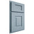 Shiloh Cabinetry Partial Overlay Hamlin White Oak Quarter Sawn Sky Door