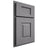 Shiloh Cabinetry Partial Overlay Hamlin White Oak Quarter Sawn Sterling Door