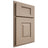 Shiloh Cabinetry Partial Overlay Hamlin White Oak Quarter Sawn Straw Door