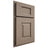 Shiloh Cabinetry Partial Overlay Hamlin White Oak Rift Cut Almond Door