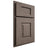 Shiloh Cabinetry Partial Overlay Hamlin White Oak Rift Cut Clay Door