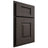 Shiloh Cabinetry Partial Overlay Hamlin White Oak Rift Cut Creekside Door