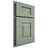 Shiloh Cabinetry Partial Overlay Hamlin White Oak Rift Cut Moss Door