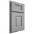 Shiloh Cabinetry Partial Overlay Hamlin White Oak Rift Cut Stratus Door