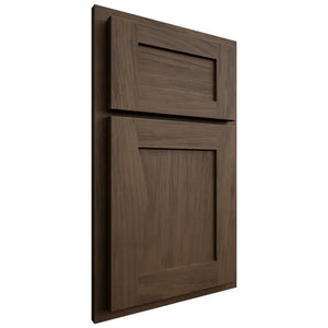 Shiloh Cabinetry Partial Overlay Hanover Alder Plain Cut Caviar Door