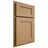 Shiloh Cabinetry Partial Overlay Hanover Alder Plain Cut Natural Door