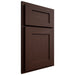 Shiloh Cabinetry Partial Overlay Hanover Alder Plain Cut Umber Door