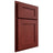 Shiloh Cabinetry Partial Overlay Hanover Cherry Plain Cut Red Door