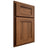 Shiloh Cabinetry Partial Overlay Hanover Hickory Plain Cut Burnt Sugar Door