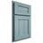 Shiloh Cabinetry Partial Overlay Hanover Hickory Plain Cut Sky Door