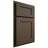 Shiloh Cabinetry Partial Overlay Hanover Maple Plain Cut Perfect Brown Door