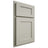 Shiloh Cabinetry Partial Overlay Hanover Paintable Clary Sage Door