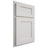 Shiloh Cabinetry Partial Overlay Hanover Paintable Soft White Door