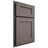 Shiloh Cabinetry Partial Overlay Hanover Poplar Plain Cut Heatherstone Door