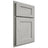Shiloh Cabinetry Partial Overlay Hanover Poplar Plain Cut Stratus Door
