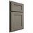 Shiloh Cabinetry Partial Overlay Hanover Poplar Plain Cut Thyme Door