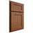 Shiloh Cabinetry Partial Overlay Hanover Red Oak Plain Cut Braun Door