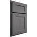 Shiloh Cabinetry Partial Overlay Hanover Red Oak Plain Cut Cadet Door
