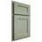 Shiloh Cabinetry Partial Overlay Hanover Red Oak Plain Cut Moss Door