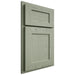 Shiloh Cabinetry Partial Overlay Hanover Red Oak Plain Cut Moss Door